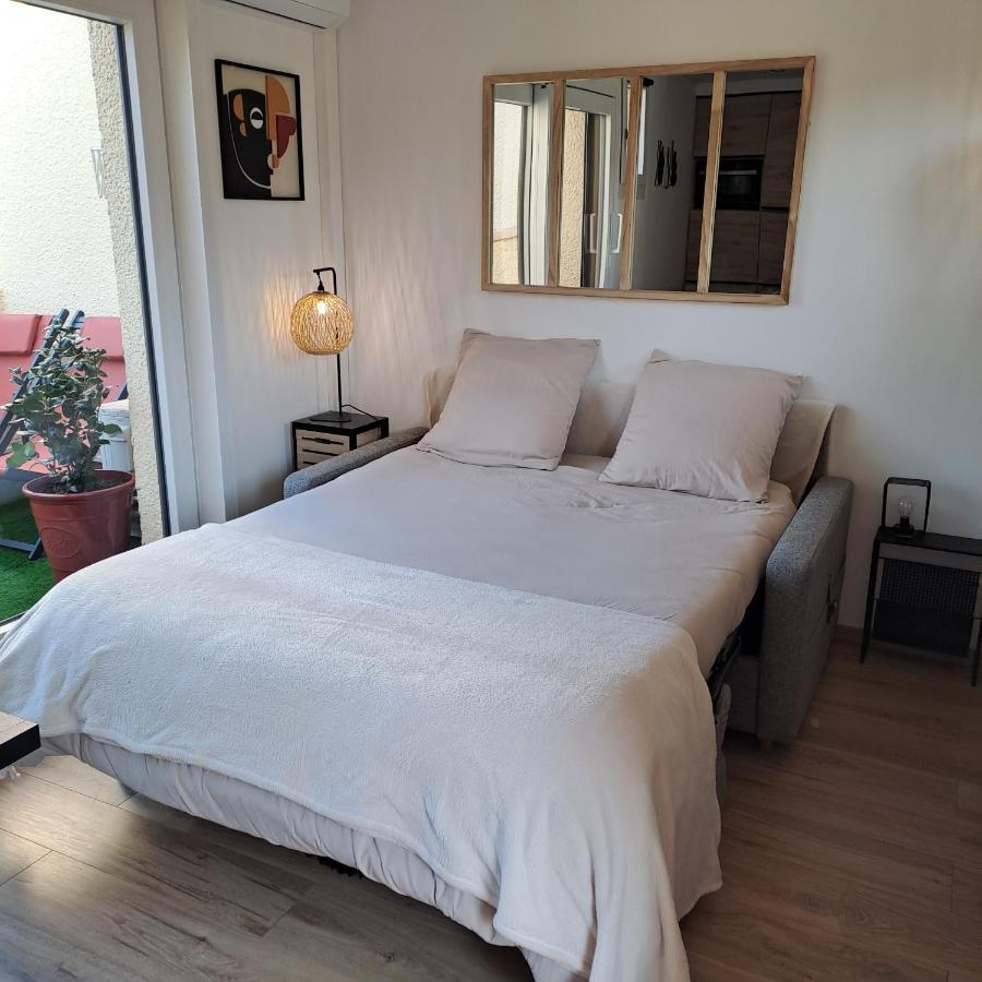 Studio Climatise Cosy Avec Grande Piscine Chauffee แอกด์ ภายนอก รูปภาพ